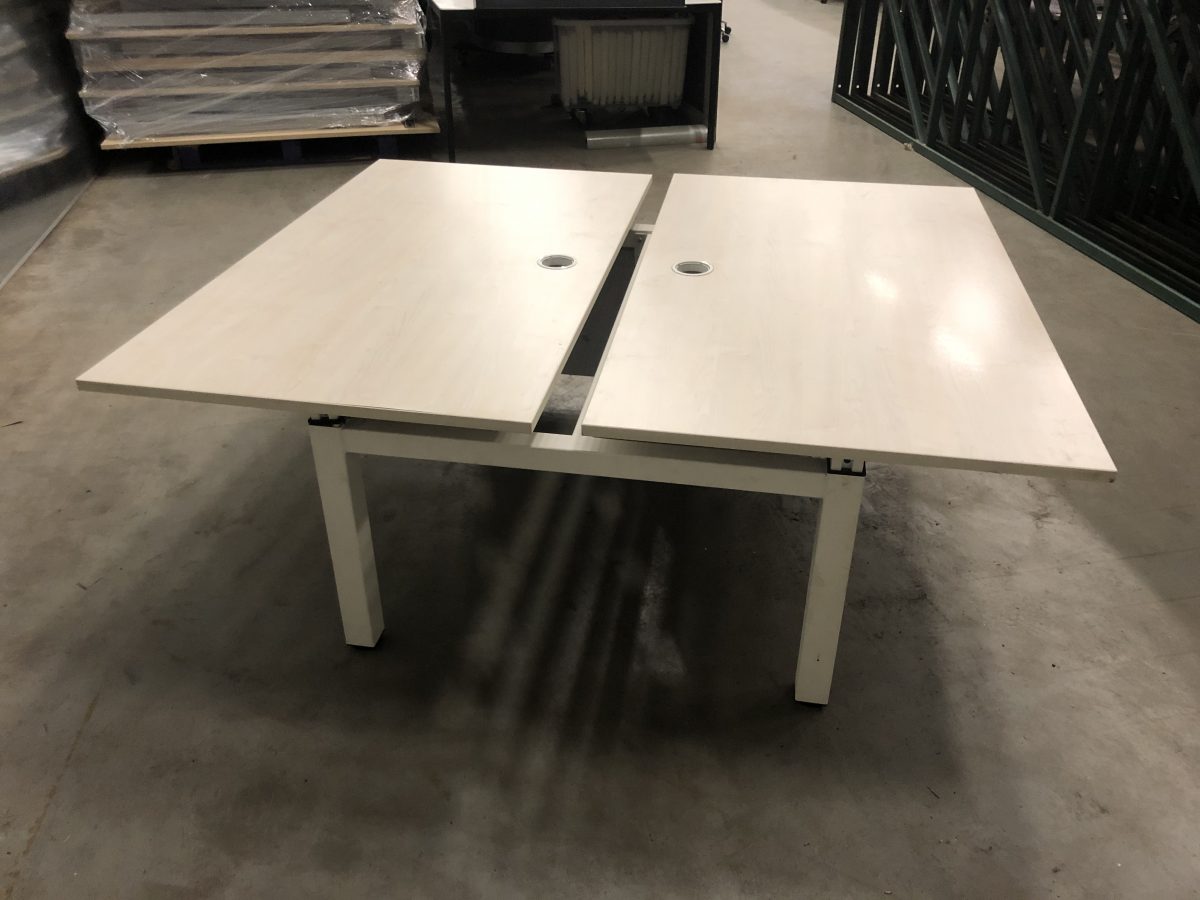 Adjustable duo-desk with crank  - 140x80 cm, ST2309 - Image 4