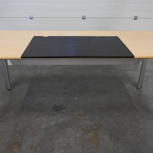 Desk with 3 way socket and 2 internet plugs - 180x80xH74.5 cm, ST3818
