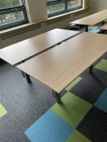 GispenTM Adjustable duo-desk with crank - 180x80xH60-83 cm, ST4335 - Image 5