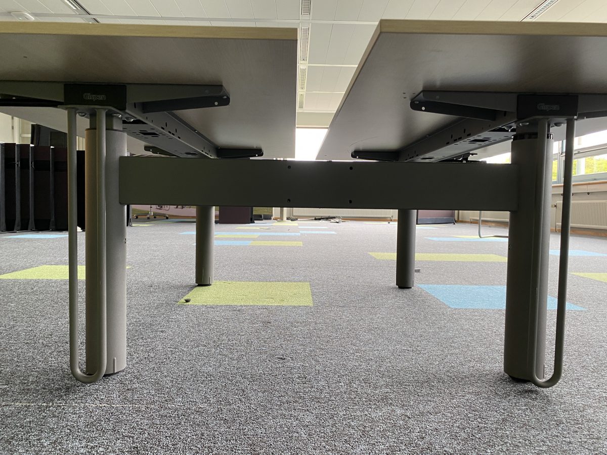 GispenTM Adjustable duo-desk with crank - 170x80xH62-86 cm, ST4364 - Image 11