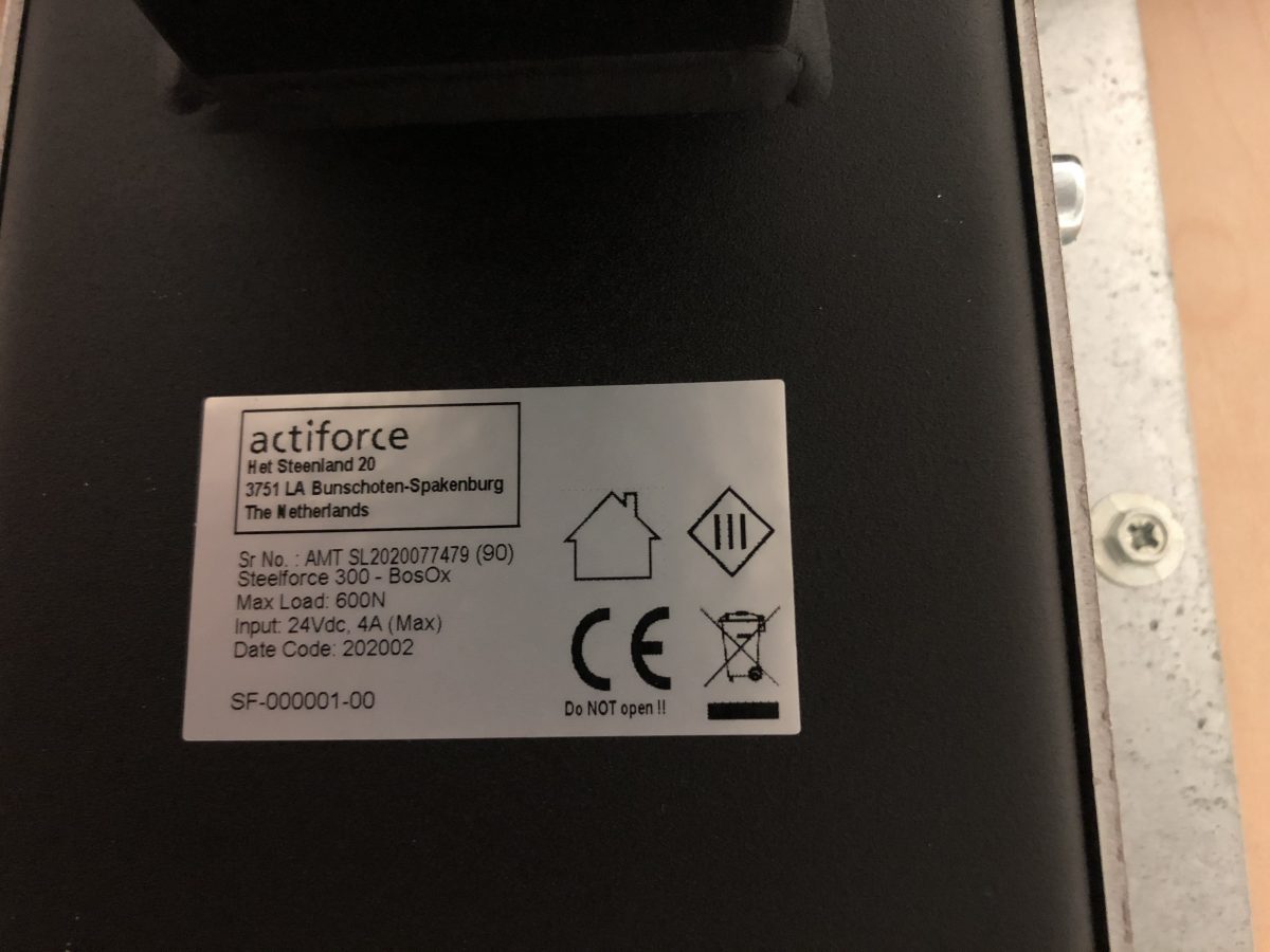 Actiforce - Adjustable sit-stand electric desk with NEW frame - 160x80xH72-120 cm, ST4305 - Image 11