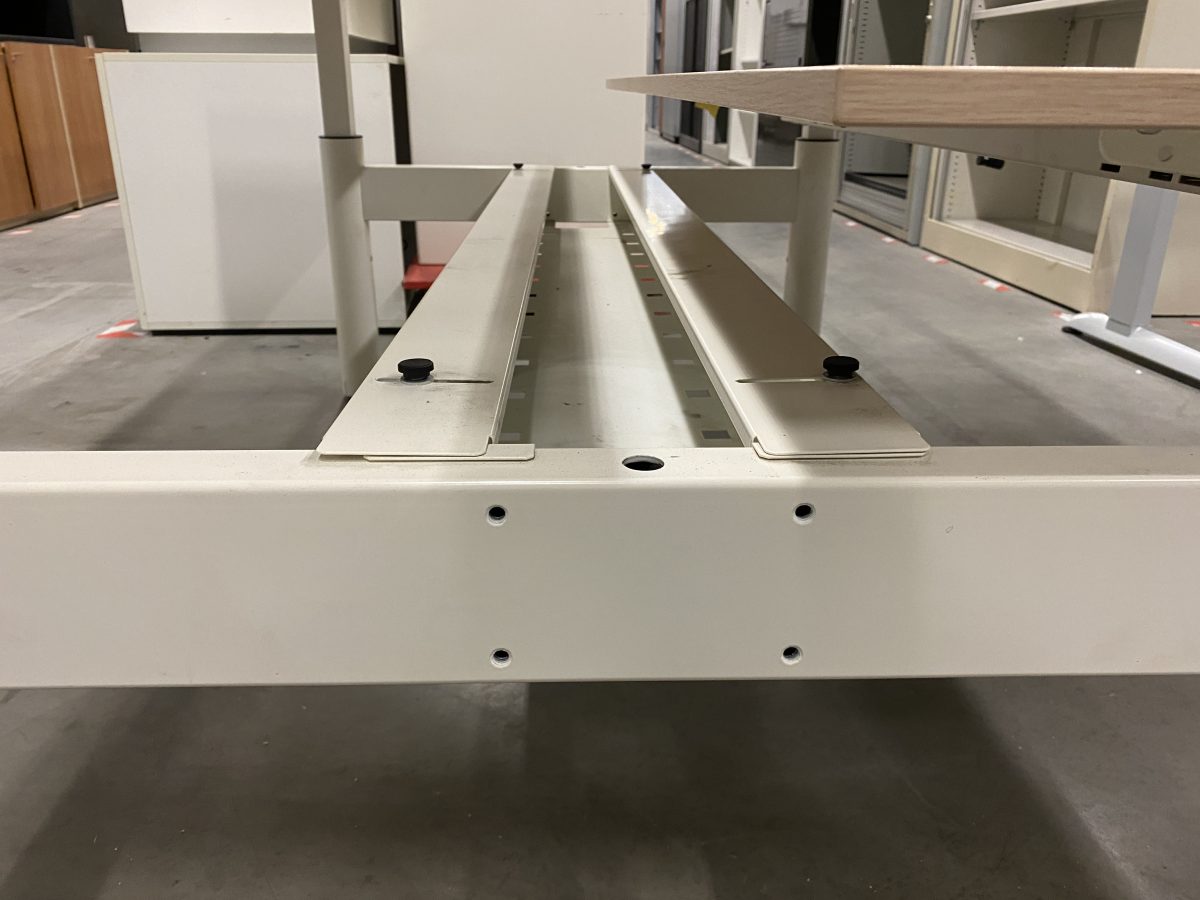 Gispen TM Adjustable duo-desk with crank - 160x80xH62-85 cm, ST4765 - Image 5