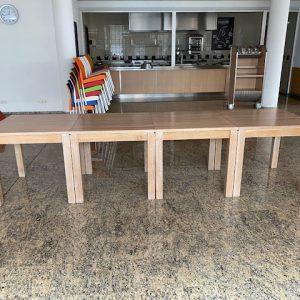 SET - 4 wooden table 320x80xH75 cm, ST5996
