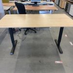 SET – NEW Actiforce Steelforce 300 – Electric sit-stand desk frame with 2 engines, short foot + Light wood desk top, ST6231