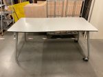 Canteen table on wheels - 160x80xH75 cm, ST6501
