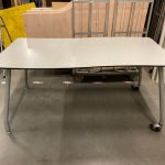 Canteen table on wheels - 160x80xH75 cm, ST6501