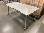 Canteen table on wheels - 160x80xH75 cm, ST6501 - Image 5