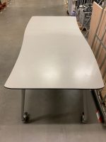 Canteen table on wheels - 160x80xH75 cm, ST6501 - Image 6