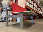Drentea - Adjustable duo-desk with crank + Voortman acoustic divider - 160x80xH63-86 cm, ST6565 - Image 4