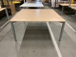 Adjustable conference table with button - 160x160xH62-84 cm, ST6695