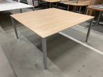 Adjustable conference table with button - 160x160xH62-84 cm, ST6695 - Image 2