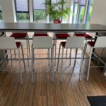 SET - Koning & Neurath - 8 bar chairs + bar table, ST6796