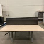 Gispen – Adjustable duo-desk with crank and divider – 160x80xH62-86 cm, ST7369