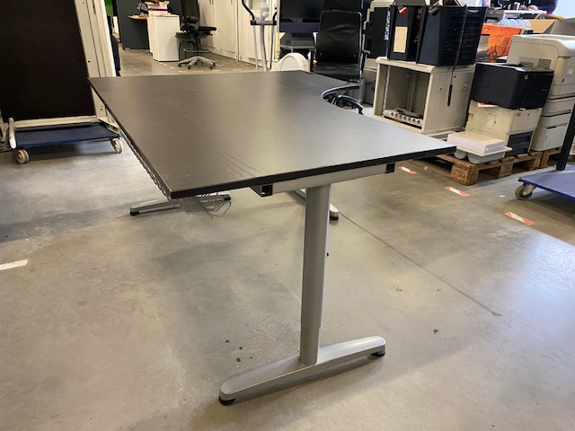 paars personeelszaken omhelzing Ikea Galant – Adjustable corner desk right with screw – 160×120/80xH60-80  cm, ST7717 – My Storage