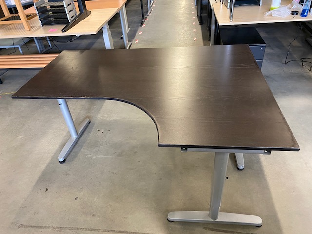 Ikea Galant – Adjustable corner desk right screw – 160×120/80xH60-80 cm, ST7717 – My Storage