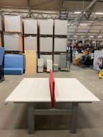 Drentea - Adjustable duo-desk with crank + Voortman acoustic divider - 180x80xH63-86 cm, ST6566 - Image 4