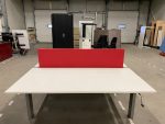 Drentea - Adjustable duo-desk with crank + Voortman acoustic divider - 180x80xH63-86 cm, ST6566 - Image 7