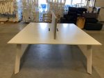 Duo-desk with divider and cable management - 180x165xH74 cm, ST8308 - Image 9