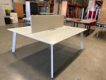 Duo-desk with divider and cable management - 180x165xH74 cm, ST8310 - Image 4