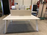 Duo-desk with divider and cable management - 180x165xH74 cm, ST8310 - Image 3