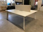 Duo-desk with divider and cable management - 180x165xH74 cm, ST8310 - Image 5