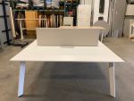 Duo-desk with divider and cable management - 180x165xH74 cm, ST8310 - Image 2