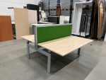 Vepa - Adjustable duo-desk with crank and divider - 160x80xH62-86 cm, ST8323 - Image 4