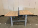Schaffenburg - Adjustable duo-desk with crank and acoustic divider - 120x80xH62-86 cm, ST0523 - Image 9