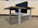 Schaffenburg - Adjustable duo-desk with crank and acoustic divider - 120x80xH62-86 cm, ST0523 - Image 13