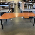 Adjustable desk with screw - 220x110/80xH62-82 cm, ST0520