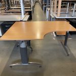 Schärf - Adjustable corner desk left with crank -160x120/80xH65-87cm, ST0287