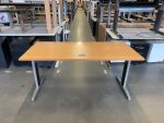 Adjustable desk with crank - 160x80xH62-84 cm, ST0648 - Image 3