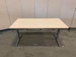 Adjustable desk with crank and cable management– 160x80xH62-82 cm, ST0689 - Image 3