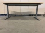 Adjustable desk with crank and cable management– 160x80xH62-82 cm, ST0689 - Image 11