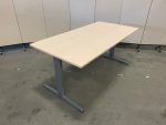 Adjustable desk with crank and cable management– 160x80xH62-82 cm, ST0689 - Image 4