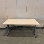 Adjustable desk with screw and cable management – 160x80xH62-82 cm, ST0694