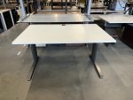 Vepa - Adjustable desk with crank and cable management - 140x80xH62-85 cm, ST01254