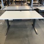 Vepa - Adjustable desk with crank and cable management - 140x80xH62-85 cm, ST01254