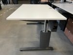 Vepa - Adjustable desk with crank and cable management - 140x80xH62-85 cm, ST01254 - Image 4