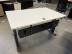 Vepa - Adjustable desk with crank and cable management - 140x80xH62-85 cm, ST01254 - Image 6
