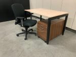 SET – Desk + Comforto 77 Ergonomic Chair + Assmann Buromobel Drawer Unit, ST01311 - Image 2