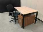 SET – Desk + Comforto 77 Ergonomic Chair + Assmann Buromobel Drawer Unit, ST01311