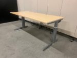 Aspa - Adjustable desk with crank and cable management – 180x80xH62-91 cm, ST01303 - Image 3