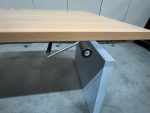 Drentea - Adjustable desk with crank and cable management - 140x80xH63-87 cm, ST01322 - Image 4