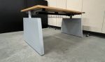 Drentea - Adjustable desk with crank and cable management - 140x80xH63-87 cm, ST01322 - Image 10
