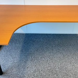 Ahrend Mehes - Adjustable corner desk left with button – 200×140/80×H62-82 cm, ST6270
