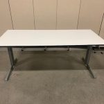 Adjustable desk with crank and cable management – 180x80xH62-84 cm, ST01570