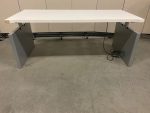 Adjustable desk with screw and power socket – 180x80xH62-82 cm, ST01518 - Image 2