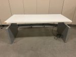 Adjustable desk with screw and power socket – 180x80xH62-82 cm, ST01518 - Image 3