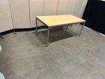 Adjustable canteen table by foot rotation – 160x80xH68-77 cm, ST02015 - Image 4